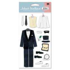 I Do Groom Tux Stickers