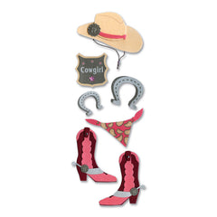 Cowgirl Stickers