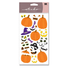 Jack-o-lantern Metallic Classic Stickers