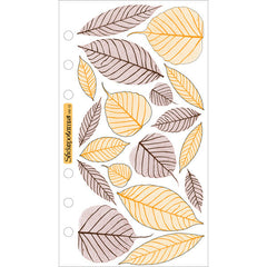 Vellum Brown & Orange Leaves