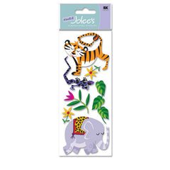 Elephant and Tiger Stickers